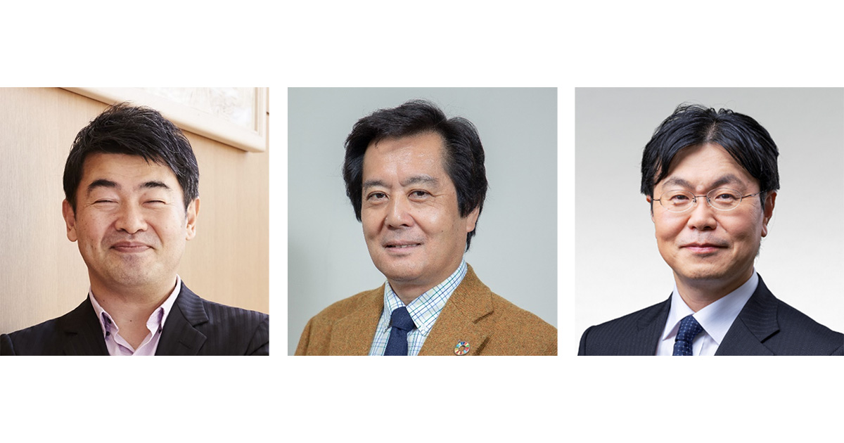 【左】伊坪徳宏氏【中】長谷川直哉氏【右】松原稔氏