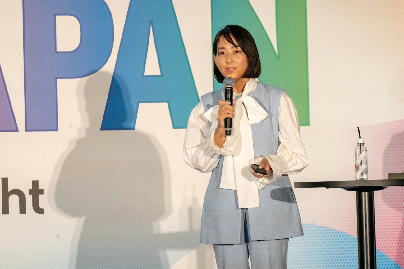 「第二回 日本新規事業大賞」の最終審査でピッチをする渡海氏（撮影：編集部）