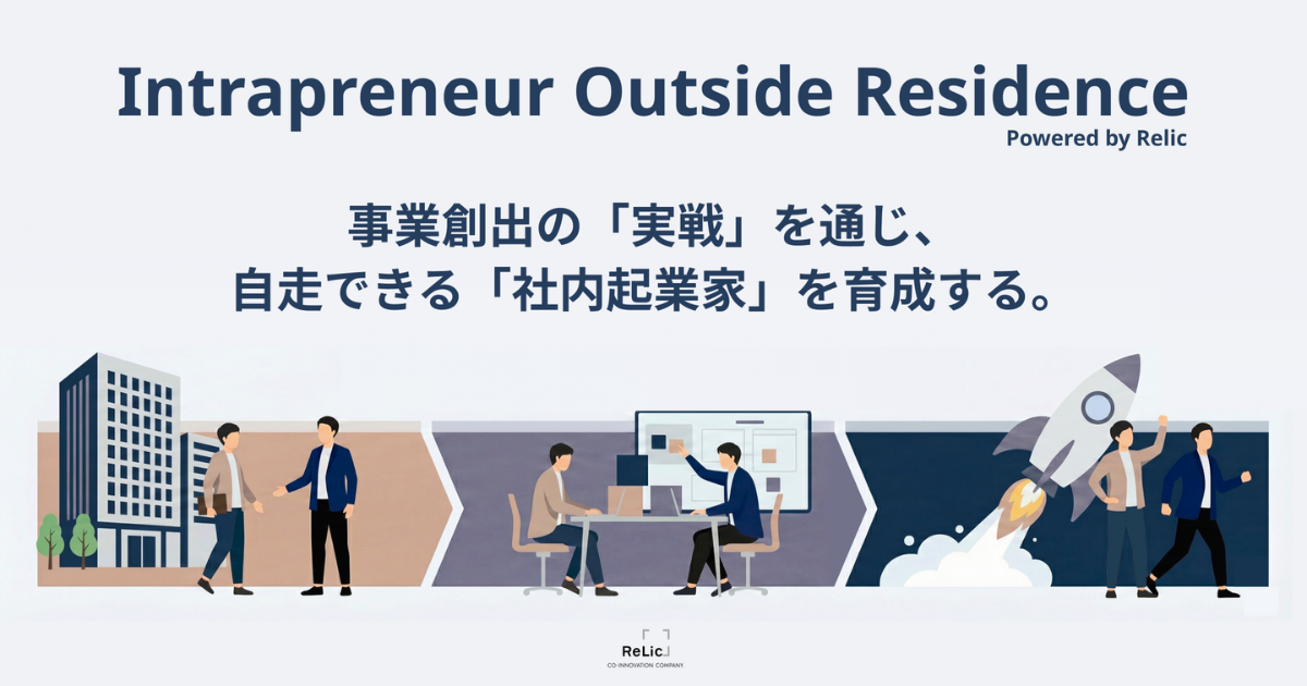 新規事業創出に特化した在籍型出向サービス「Intrapreneur Outside Residence（IOR）」