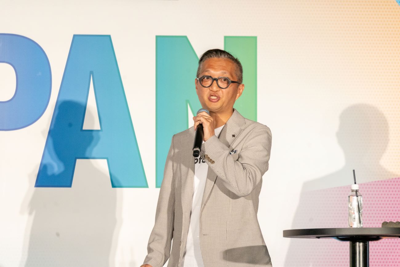 「第二回 日本新規事業大賞」の最終審査でピッチをする田畑氏（撮影：編集部）